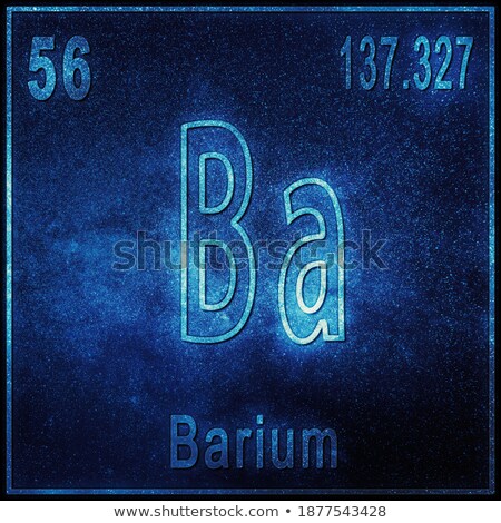 Zdjęcia stock: Symbol For The Chemical Element Barium