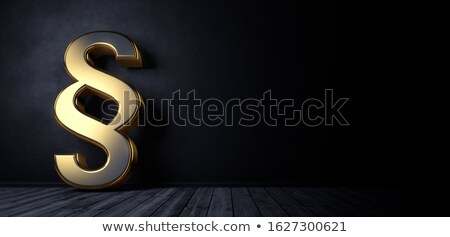Stock photo: Golden Paragraph Symbol