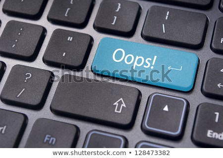 Foto d'archivio: Mistake Concepts With Oops Message On Keyboard