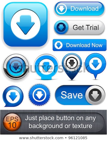 Stockfoto: Get Now Blue Vector Icon Button