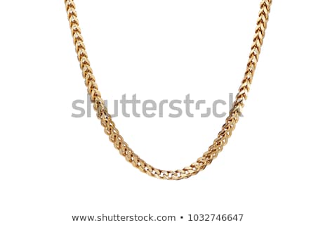 Stock fotó: Man With Chain Isolated On White