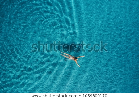 Stock photo: Beach Woman Swimming In Ocean Relaxing