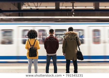 ストックフォト: Waiting For The Train