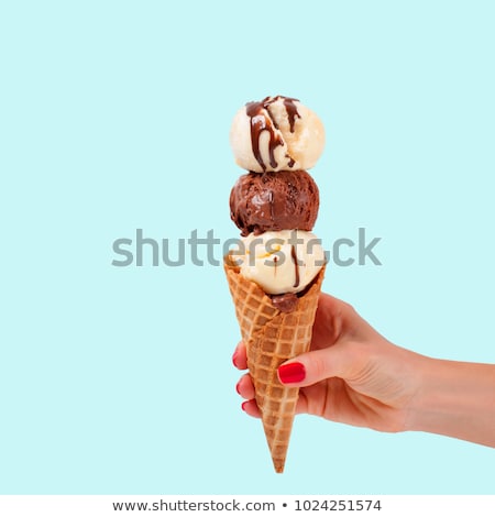 Stock photo: Scoop Of Light Green Ice Cream