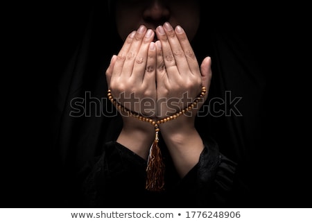 Stock foto: Woman With Rosary Beads