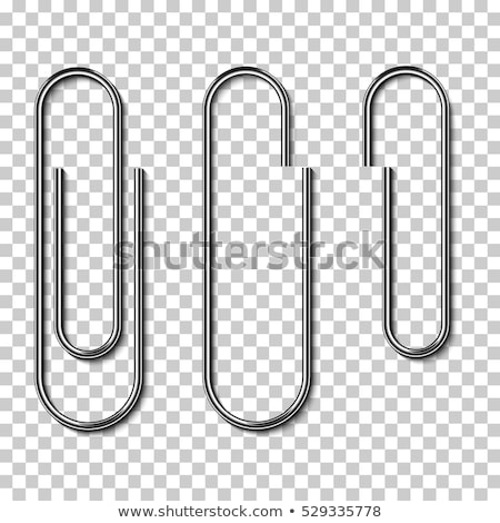 Stock foto: Paper Clip Isolated On White