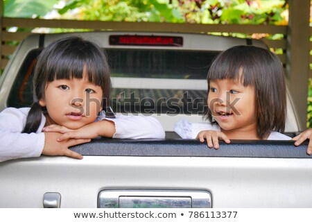[[stock_photo]]: 5 Young People Traveling In Pickup Truck