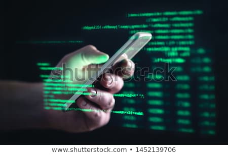 Stock foto: Hacking A Mobile Phone Device