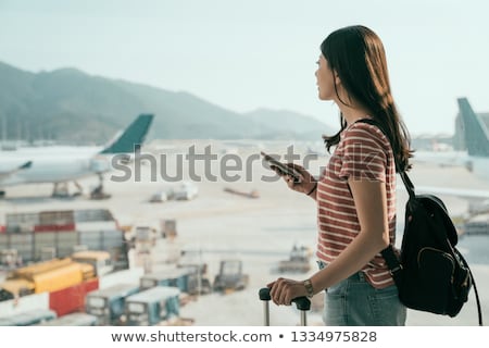 ストックフォト: Beautiful Girl Standing At The Window