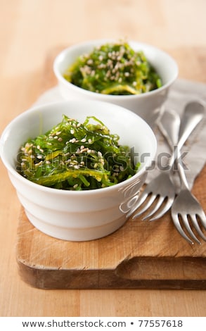 Zdjęcia stock: Seaweed Salad With Sesame Seeds