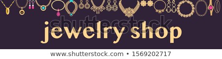 Foto stock: Set Of Horizontal Banners About Jeweler