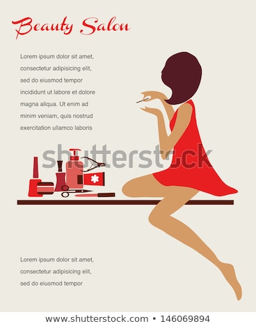 ストックフォト: Beauty Salon And Resort Relaxation Female Vector