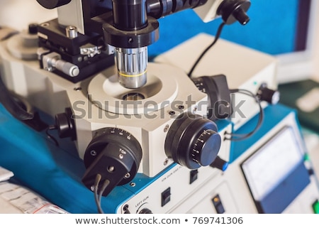 Stok fotoğraf: Ion Etching System For Solid Samples Preparation For Electron Microscope Investigation