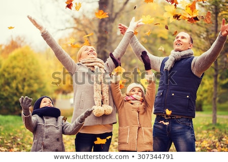 Foto stock: Family Autumn