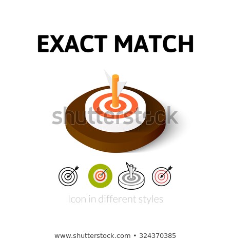 Stock foto: Goal Target Purpose Isometric Icons Set Vector