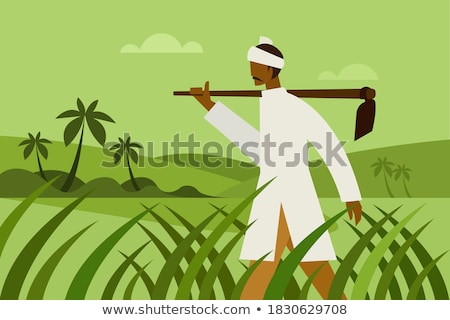 Stockfoto: Labourer Holding A Spade