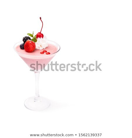 Stock photo: Blueberry And Strawberry Milk Shake