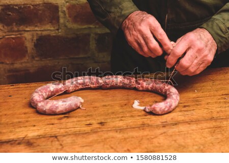 ストックフォト: Sausage Making Roasted