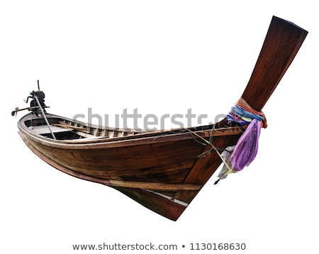 Stock fotó: Tropical Beach Landscape Thai Traditional Long Tail Boat