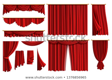 Stok fotoğraf: Red Curtains