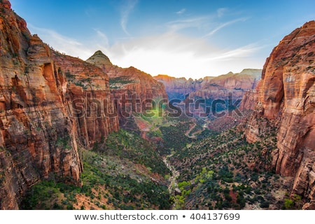 ストックフォト: Virgin River Zion Canyon National Park Utah