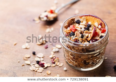 Сток-фото: Bran Muesli And Oat Flakes