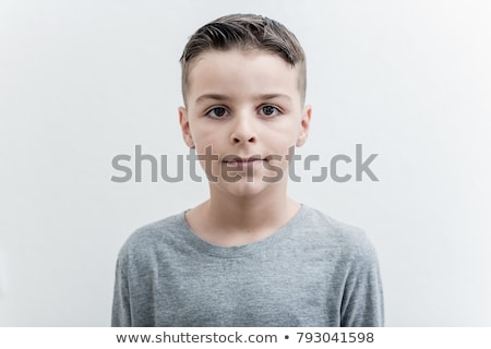 Zdjęcia stock: Young Boy Head And Shoulders