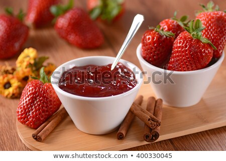 [[stock_photo]]: Cooking Jam With Fresh Strawberries