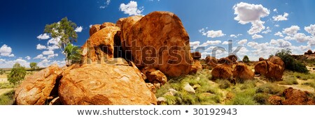 Panorama de Devils Marbles Foto stock © kwest