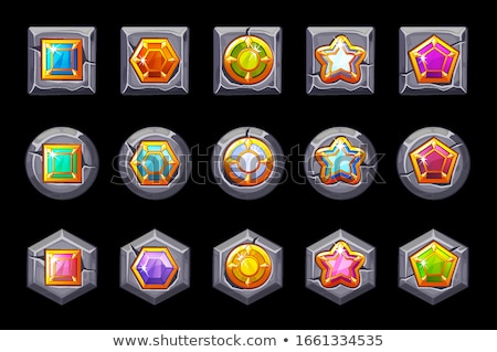 [[stock_photo]]: Color Jewelry Stones Background Vector Frame Precious Stone