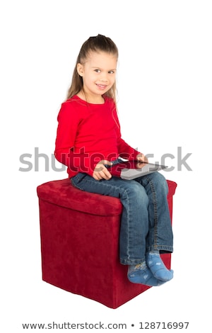 [[stock_photo]]: Elle · fille · russe · est · assise · sur · une · chaise
