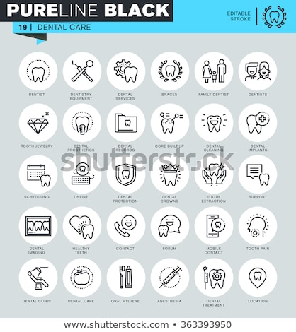 Stock foto: Business Infographics Tooth Icon