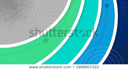 Stock photo: Green Vector Template Abstract Background With Curves Lines And Shadow For Flyer Brochure Booklet