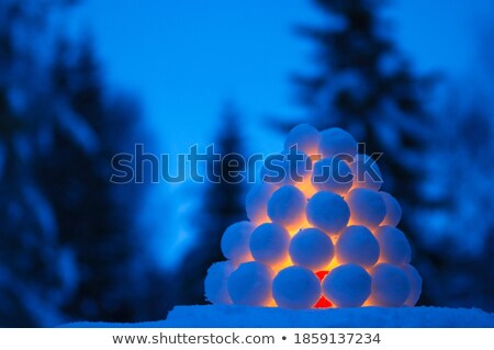 Stock foto: Flaming Snowball
