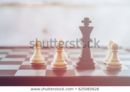 Foto stock: Chess King And Pawn