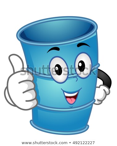 Stockfoto: Mascot Drum Container Ok