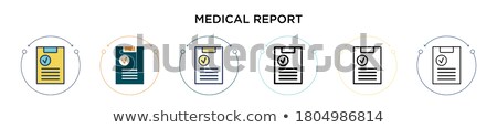 Stock fotó: Thin Line Design Medical Icons 2