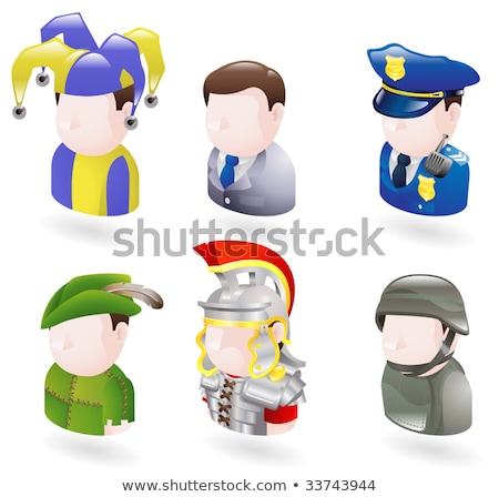 Zdjęcia stock: Roman Soldier Avatar People Icon