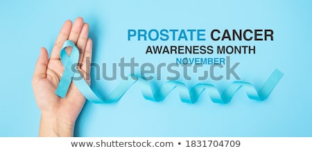 Foto stock: Light Blue Ribbon As Symbol Of Prostate Cancer Awareness