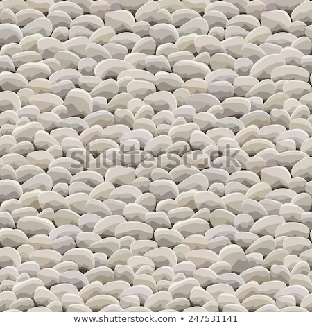 Foto stock: Stone Pile Gravel Cobblestone Color Vector