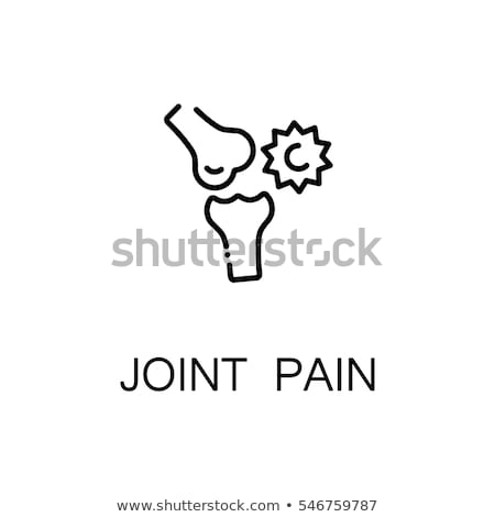 Zdjęcia stock: Knee Joint Pain Icon Vector Outline Illustration