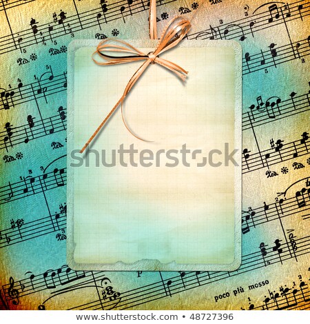 Stock foto: Grunge Abstract Musical Background For Advertisement Or Announce