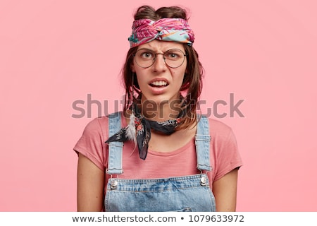 Stock fotó: Portrait Of Standing Woman Wearing Extravagant Clothes