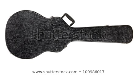 Foto stock: Black Guitar Case Isolated