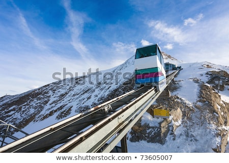 Funicular Going To Kitzsteinhorn Peak Stock foto © Pixachi