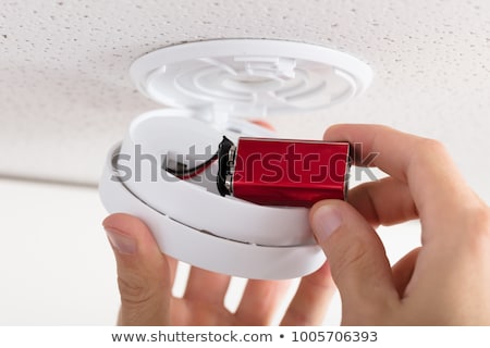 Stockfoto: Close Up Of Smoke Detector