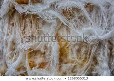 Foto stock: Glass Wool Batt Macro Detail Thermal Insulating Material
