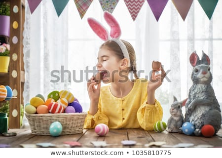 Stock fotó: Preparation Of Traditional Easter Choccolate