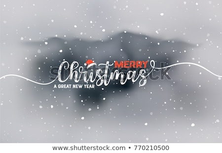 Stock fotó: Merry Christmas And Happy New Year Typographic Design With Holiday Elements On Wood Texture Backgrou