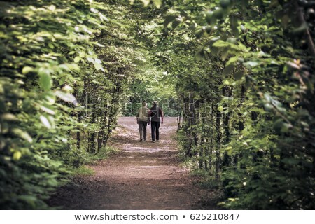 Zdjęcia stock: Mature Couple Walking On Rural Path